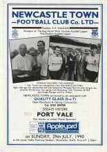 Newcastle Town v Port Vale 29-Jul-1990