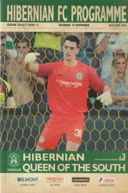 Hibernian v Queen of the South 19-Nov-2016