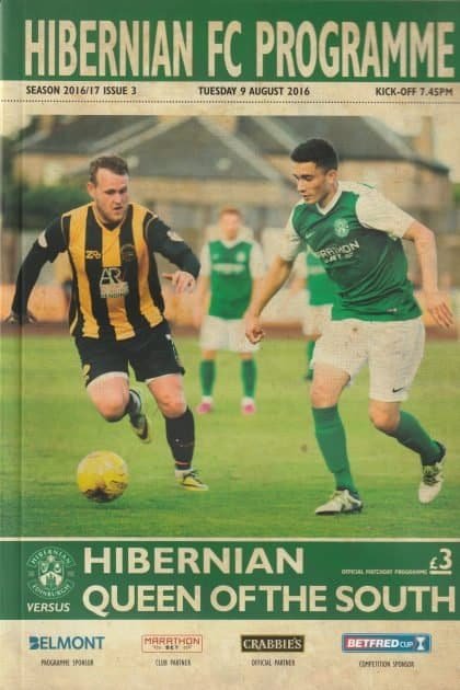 Hibernian v Queen of the South 09-Aug-2016