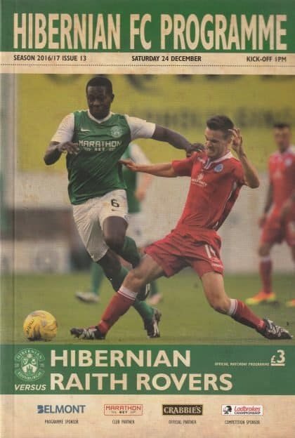 Hibernian v Raith Rovers 24-Dec-2016