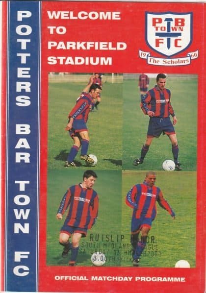 Potters Bar Town v Ruislip Manor 17-Mar-2001