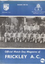 Frickley Athletic v Runcorn 12-Dec-1981