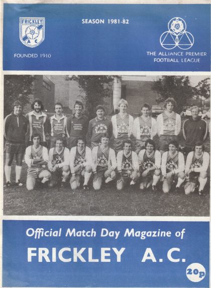 Frickley Athletic v Runcorn 12-Dec-1981