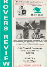 Bromsgrove Rovers v Runcorn 29-Mar-1993
