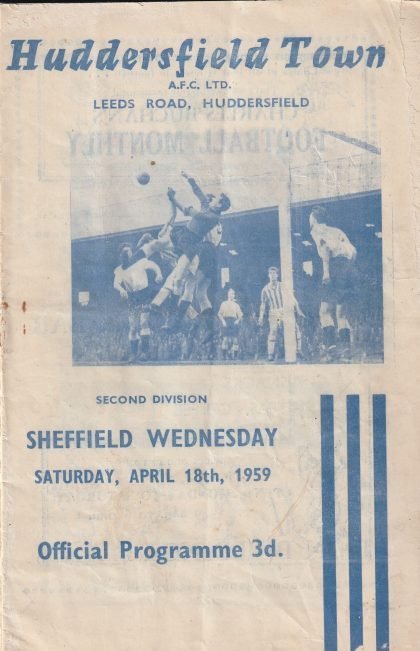 Sheffield Wednesday v Huddersfield Town  18-Apr-1959