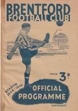 Brentford v Sheffield Wednesday 01-Jan-1949