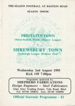 Prestatyn Town v Shrewsbury Town 02-Aug-1995