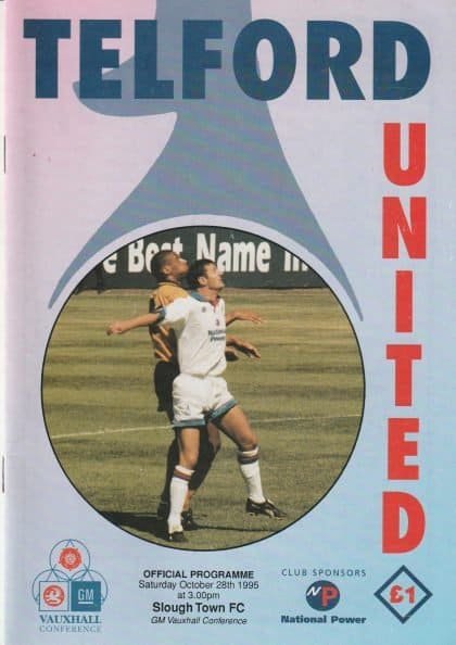 Telford United v Slough Town 28-Oct-1995
