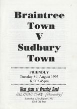 Braintree Town v Sudbury Town 08-Aug-1995