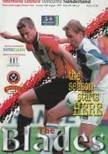 Sheffield United v Sunderland 10-Aug-1997