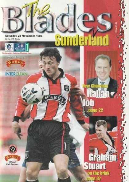Sheffield United v Sunderland 28-Nov-1998