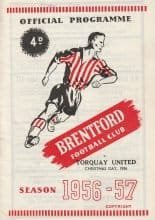 Brentford v Torquay United 25-Dec-1956