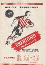 Brentford v Torquay United 26-Nov-1955