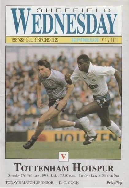 Sheffield Wednesday v Tottenham Hotspur 27-Feb-1988