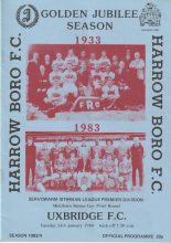 Harrow Borough v Uxbridge 24-Jan-1984