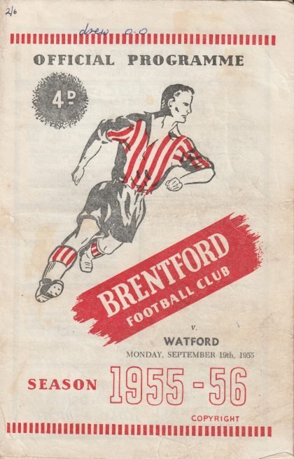 Brentford v Watford 19-Sep-1955