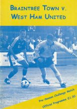 Braintree Town v West Ham United  31-Jul-2001