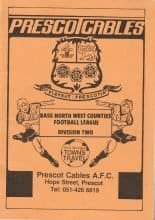 Prescott Cables v Wigan Athletic  18-Aug-1986
