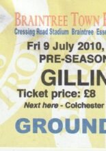 Braintree Town v Gillingham 09-Jul-2010
