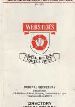 Central Midlands Football League Directory  1990-91