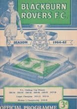 Blackburn Rovers v Sheffield Wednesday  12-Dec-1964