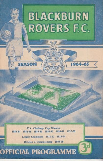 Blackburn Rovers v Sheffield Wednesday  12-Dec-1964