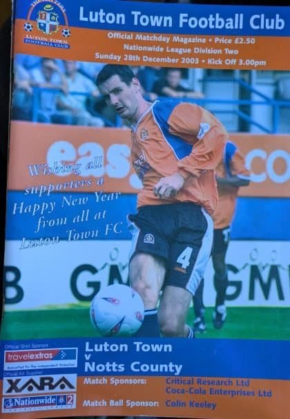 Luton Town v Notts County 28-Dec-2003