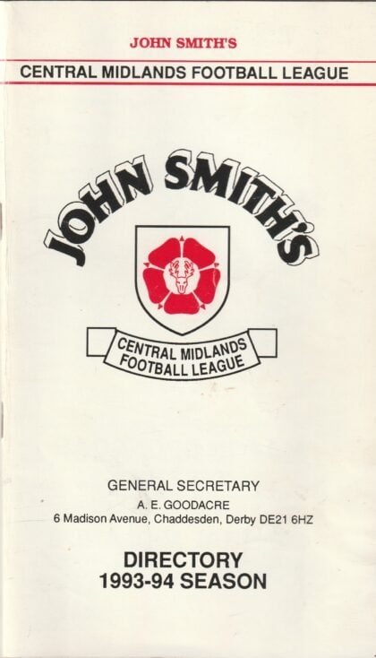 Central Midlands Football League Directory  1993-94
