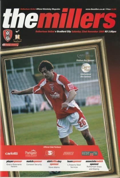 Rotherham United v Bradford City 22-Nov-2008
