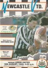 Newcastle United v Leeds United 19-Aug-1989