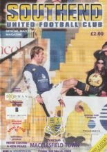 Southend United v Macclesfield Town 03-Mar-2000