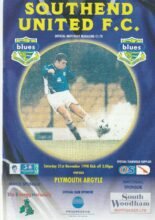 Southend United v Plymouth Argyle 21-Nov-1998