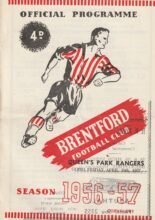 Brentford v Queens Park Rangers 19-Apr-1957