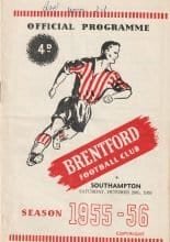 Brentford v Southampton 29-Oct-1955