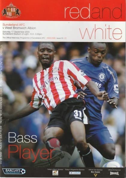 Sunderland v West Bromwich Albion  17-Sep-2005