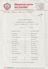 Manchester United v Nottingham Forest 29-Sep-1990