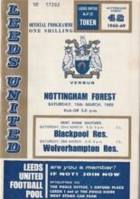 Leeds United v Nottingham Forest 15-Mar-1969