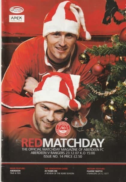 Aberdeen v Glasgow Rangers 23-Dec-2007