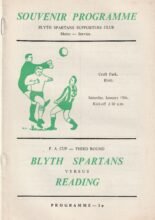 Blyth Spartans v Reading 15-Jan-1972