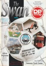 Swansea City v Birmingham City 01-Dec-1990
