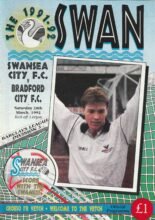 Swansea City v Bradford City 28-Mar-1992