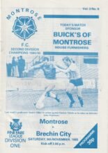 Montrose v Brechin City 09-Nov-1985