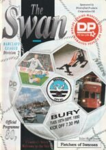 Swansea City v Bury 18-Sep-1990