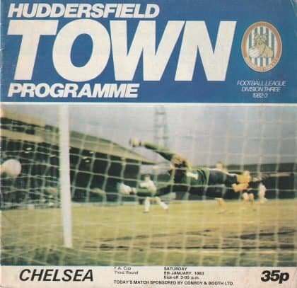 Huddersfield Town v Chelsea 06-Jan-1983