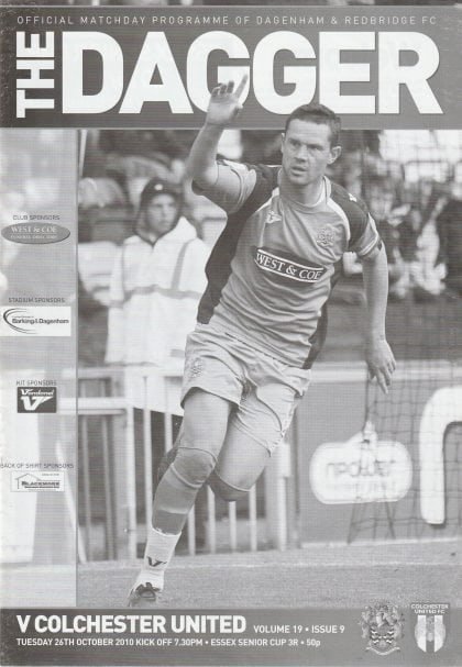 Dagenham & Redbridge v Colchester United 26-Oct-2010