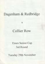 Dagenham & Redbridge v Collier Row 29-Nov-1994