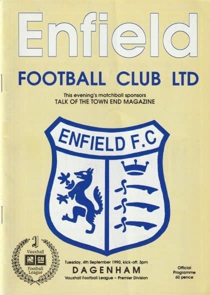 Enfield v Dagenham 04-Sep-1990