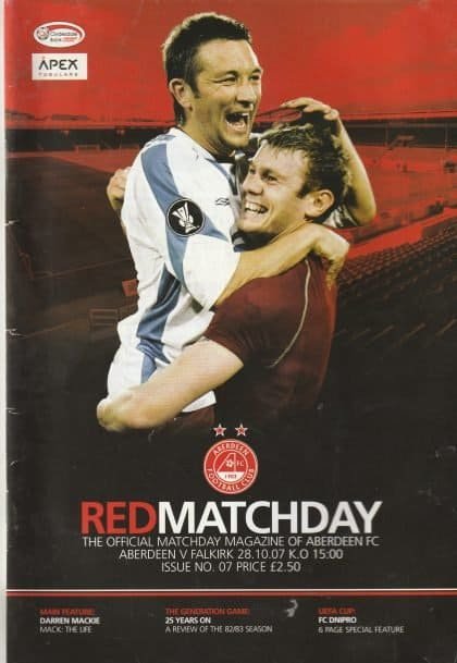 Aberdeen v Falkirk 28-Oct-2007