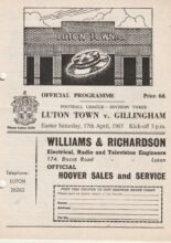 Luton Town v Gillingham 17-Apr-1965