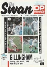 Swansea City v Gillingham 19-Mar-1989